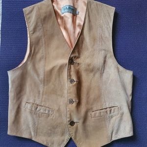 Vintage 1990s 100% Suede LL Bean Vest, Size L